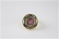 A 14k gold and watermelon tourmaline ring - image-1