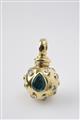 An 18k gold and emerald pendant - image-1