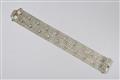 A 14k white gold and diamond bracelet - image-1