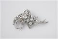 An 18k white gold and diamond brooch - image-1