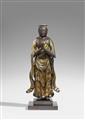 A gilt and lacquered wood figure of Seishi Bosatsu. Late Edo period - image-1