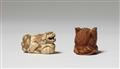 A group of three ivory netsuke. 19th century - image-2