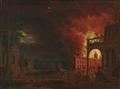 Probably German School 18th century - Two Scenes of a Fire - image-2