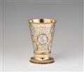 A Silesian silver gilt coin-set beaker - image-1