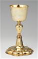 A Baroque silver gilt communion chalice - image-1