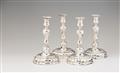 A set of four Hamburg silver candlesticks - image-1