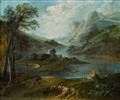 Netherlandish School early 18th century - Two Panoramic River Landscapes - image-1