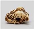 An ivory netsuke of a laughing Gama Sennin with a toad. Late 18th century - image-5