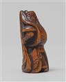 A boxwood netsuke of Kan’u. Early 19th century - image-2