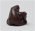 A fine boxwood Nagoya school netsuke of two rats. Mid-19th century - image-2