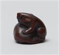 A fine boxwood Nagoya school netsuke of two rats. Mid-19th century - image-3