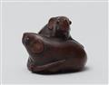 A fine boxwood Nagoya school netsuke of two rats. Mid-19th century - image-4