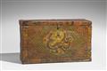 A Tibetan rectangular wooden chest. Early 19th century - image-1