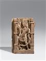 A North or Central Indian pink sandstone architectural fragment of Agni, the god of fire. 10th/12th century - image-2