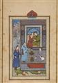 Six Persian illustrations by an anonymous painter. 19th/20th century - image-6