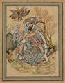 Six Persian illustrations by an anonymous painter. 19th/20th century - image-1