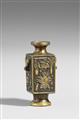 A parcel gilt bronze incense tool vase. Late Ming dyansty, 16th/17th century - image-1