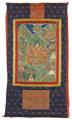 Bedeutendes thangka mit der Darstellung des Panchen Lama Ensapa Lobzang Dondrub (1505 - 1564). Tibet. 18./19. Jh. - image-1