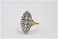 An 18k gold and diamond marquise ring - image-1