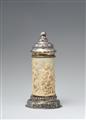 A German parcel gilt silver-mounted carved ivory tankard - image-2