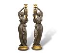 A pair of monumental figural torches - image-2