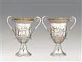 A large pair of Hanau silver wine coolers - image-1