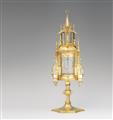 A large Utrecht silver gilt monstrance - image-1