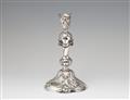 A Hague rococo silver candlestick - image-1