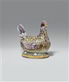 A faience chicken tureen - image-2