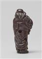 A wood netsuke of Shoki. Early 19th century - image-3