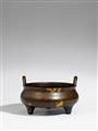A gold-splash bronze incense burner. 16th/17th century - image-2