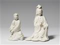 Two blanc de Chine figures of Guanyin - image-1