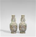 A pair of large Canton famille rose vases. 19th century - image-1