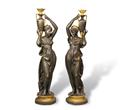 A pair of monumental figural torches - image-1