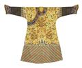 A yellow silk embroidered dragon robe (jifu). Late 19th century - image-2