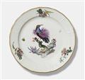 A Meissen porcelain platter with a bird of paradise - image-1