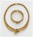 A woven 18k gold demi-parure - image-2