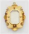 An 18k gold Historicist pendant with an enamelled miniature - image-2