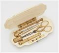 A Parisian 18k gold mounted sewing kit - image-1