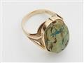 A 14k gold ring with an ancient scarab amulet - image-2