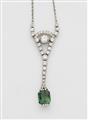 An 18k white gold and tourmaline collier negligé - image-1
