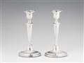 A pair of George III silver candlesticks - image-2