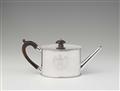 A George III London silver teapot - image-1