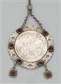 A silver gilt official chain and pendant - image-2