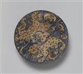 An Iranian fritware bowl with lion decor - image-1