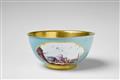 A Meissen porcelain slop bowl with "kauffahrtei" scenes - image-1
