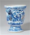 A rare Berlin faience orange planter with the coat of arms of the von Morenthal family - image-3