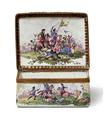 An enamelled snuff box with battle scenes - image-2