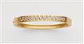 An 18k gold diamond bangle - image-1