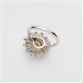 An 18k gold and fancy diamond ring - image-3